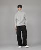 Seinteukeulu Warm-Up Loose Fit Brushed Turtleneck Plain Sweatshirt Wlp-839 Gray
