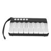 Keyboard Piano Toy with 7 Color Gradient Lights Black Portable Light Up Keyboard Piano Musical Instrument Toy