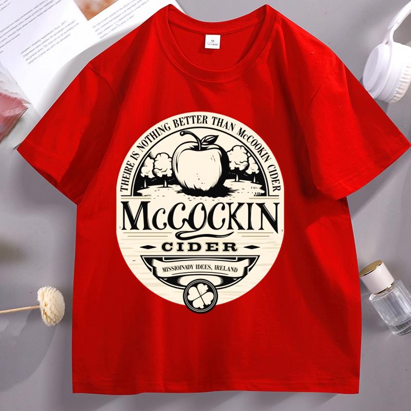 Mccockin Cider Unisexs Funny Graphic T Shirts Adult Hilarious Drinking T Shirt Unisex Unisex Short Sleeve Pritned Tee Shirts Clothes