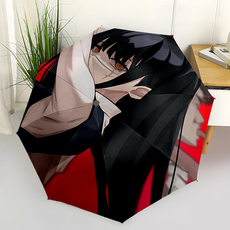

1pc Anime Character Outdoor Umbrella - Automatic Opening/Closing, Portable 3-Fold Design, 8-Bone Iron Frame - Perfect Gift for Fans, Travelers, Daily