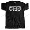 Cotton Tshirt Men Crew Neck Tops New fashion t-shirt EAT SLEEP ROW brand top tees unisex teeshirt streetwear t shirt for boys
