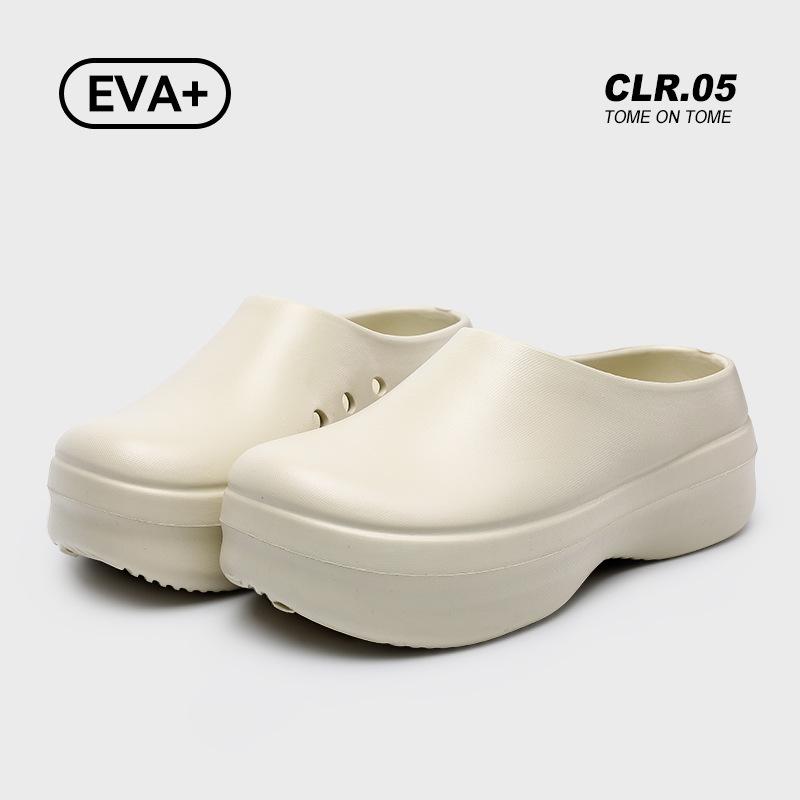 Baotou chef shoes women's summer outdoor waterproof half-pack slippers men's indoor home non-slip Muller shoes