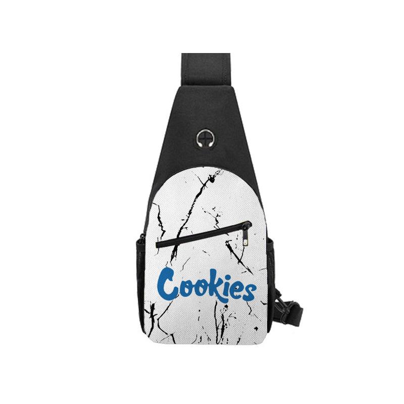 Cook Trend Men'S Breast Bag Fashion Casual Shoulder Bag Multifunctional Waterproof Messenger Bag