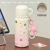 New Cartoon Thermos Cup Niche Stainless Steel Large-capacity Thermos Cup Women's High Value Children's Water Cup Straw Cup