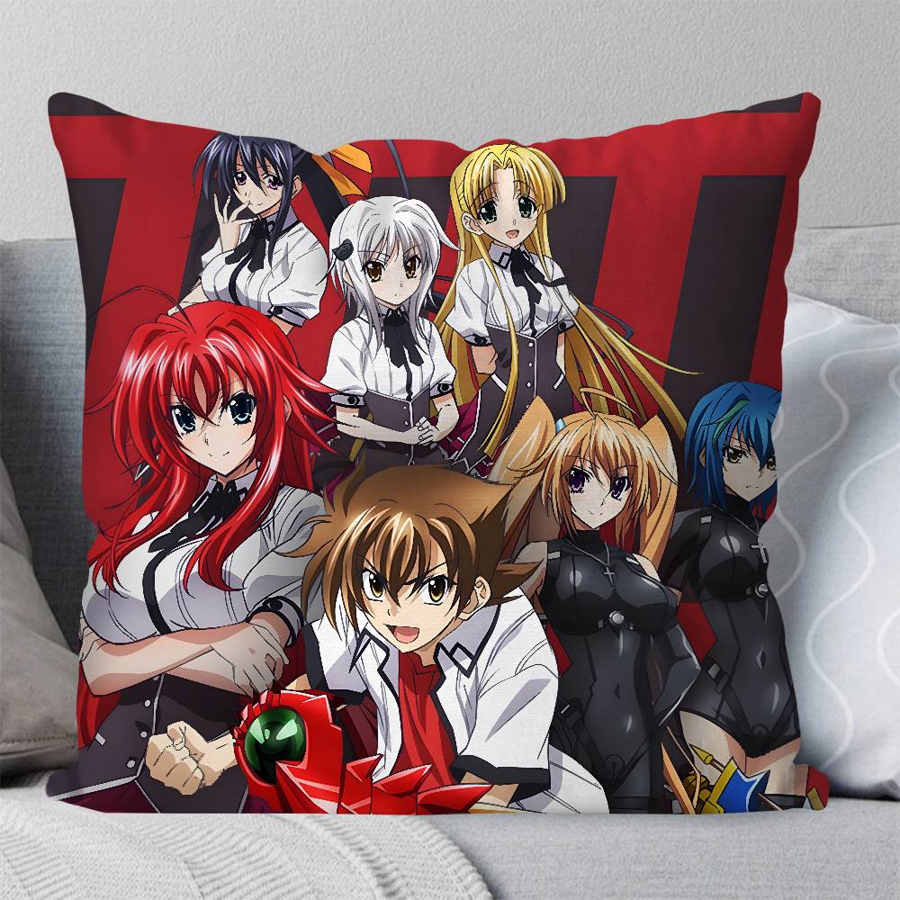 High School DxD Anime Pillow Case Fashion Square Pillowcase Bedroom Sofa Room Ins Decoration Leisure