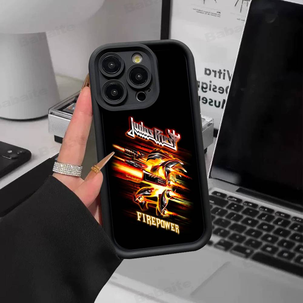 

Band J-Judas P-Priest Phone Case For IPhone 17 16 15 14 13 12 11 Air Plus Pro Max Soft Back Cover iPhone 16 plus