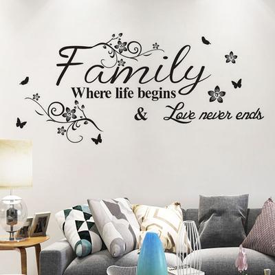 English Slogans for Bedroom Living Room Entrance Hall Home Background Wall Beautification and Decoration Wall Stickers
