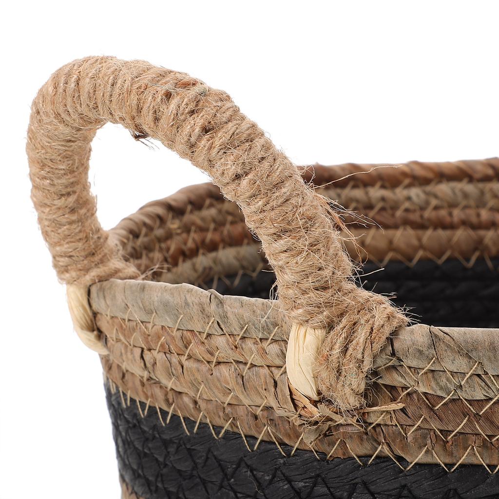 Large Capacity Wicker Storage Basket Handmade Rattan Ganizing Bin Plant Pot Holder Towel Container Produce Hamper Toy