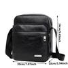 Men's Retro Crossbody Shoulder Bag Large Capacity Lightweight Business Messenger Bag for Travel Trip