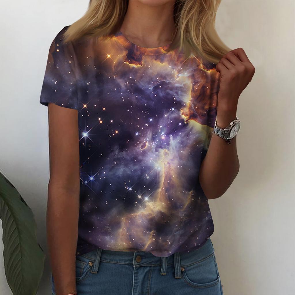 Camisas de manga curta para mulheres, tops fofos, camisetas gráficas, blusas casuais, plus size, tops básicos, pulôver