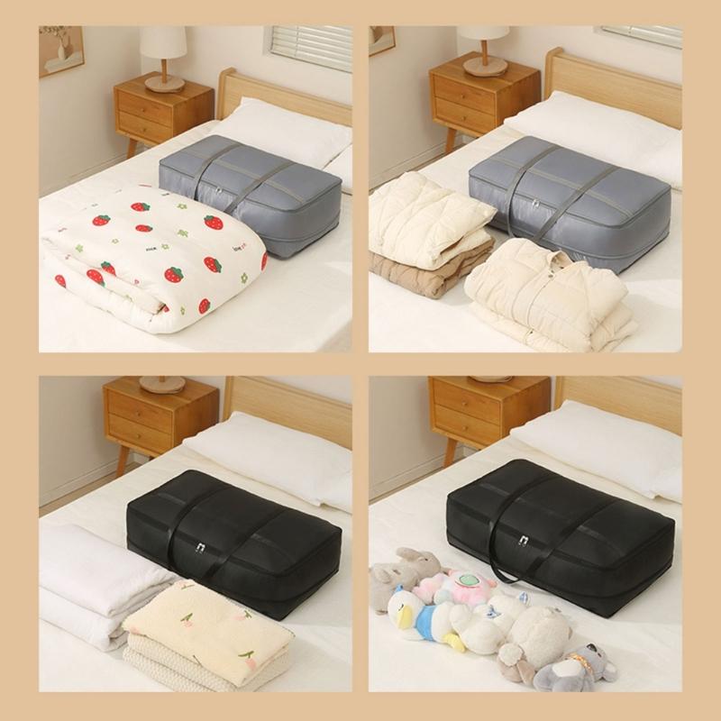 Large Capacity Vacuum Compression Storage Bag for Quilt Blankets and Clothing with Sturdy Handle Ideal for Home Organization Moving Packing and Travel