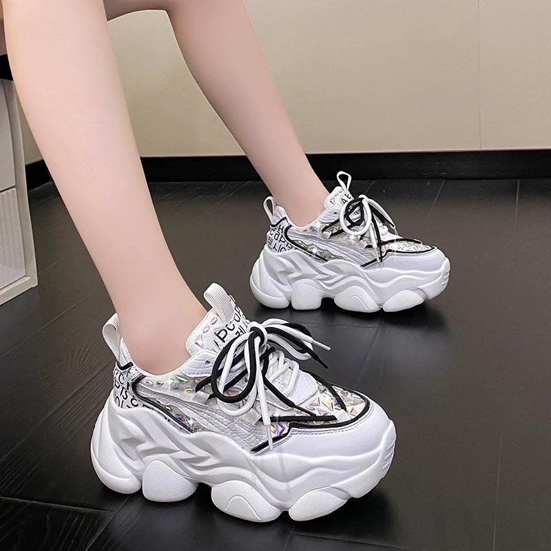 Fashion 2025 Women Casual Sneakers Comfortable Platform Wedges Trainers Trend Chunky Color Matching Buffalo Shoes Running Sport Shoes