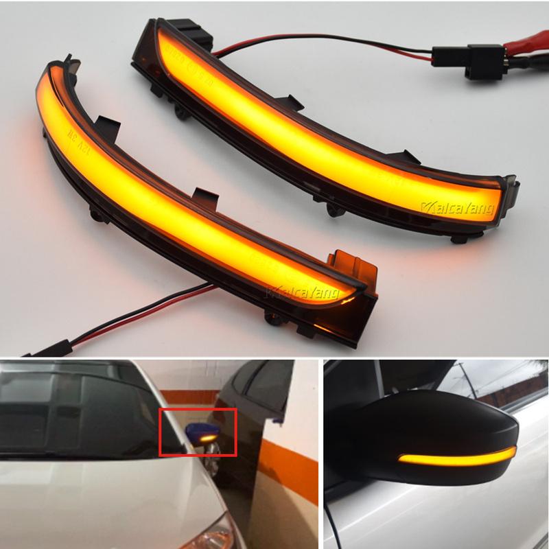 NEW Premium Quality Car LED Dynamic Turn Signal Light FOR VW GOL Saveiro Voyage FOX UP Side Mirror Sequential Blinker Indicator