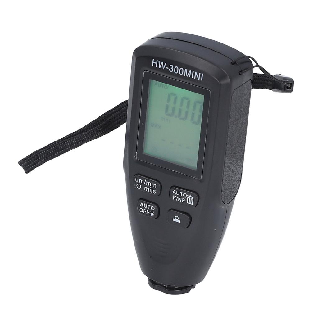 Coating Thickness Gauge 0 to 2000um Range High Accuracy LCD Backlight Display Digital Paint Thickness Meter for Car