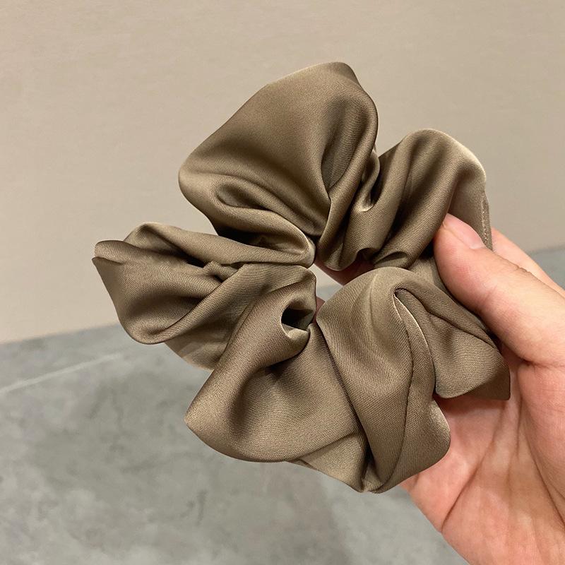 

Корейская французская атласная повязка на голову: Ретро-однотонный, высококачественный темпераментный аксессуар для волос