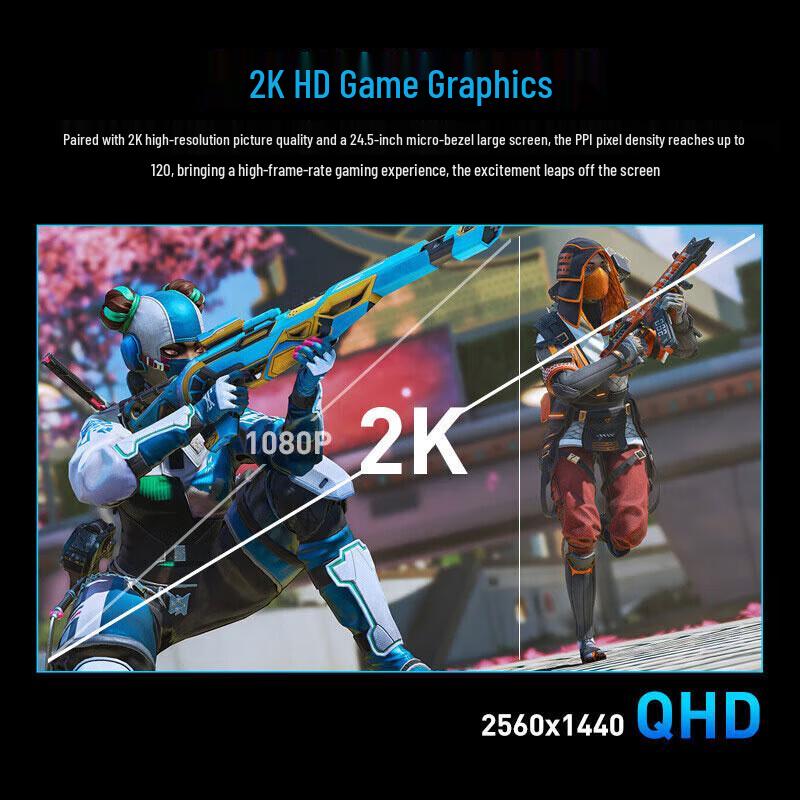 HKC FastIPS HDR400 Gaming Monitor Series CN Plug (adapter Included)