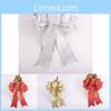 Stunning Multicolor Sparkling Glitter Christmas Tree Bow Ribbons For Holiday Celebrations