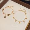 K real gold electroplated zircon hollow gourd bracelet niche design bracelet light luxury high-end jewelry wholesale women
