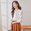 Women's Wrinkle-Free Elegant Lace Chiffon Round Neck Blouse