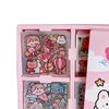 100Pcs Journal Sticker Pretty Design Paper Adhesive Sticker Lovely Exquisite Letter Paper Decor for Home Decoration