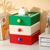 1/3Pcs Large Capacity Desk Organizer Boxes Multipurpose Waterproof Dust-proof Stackable Drawer Storage Boxes