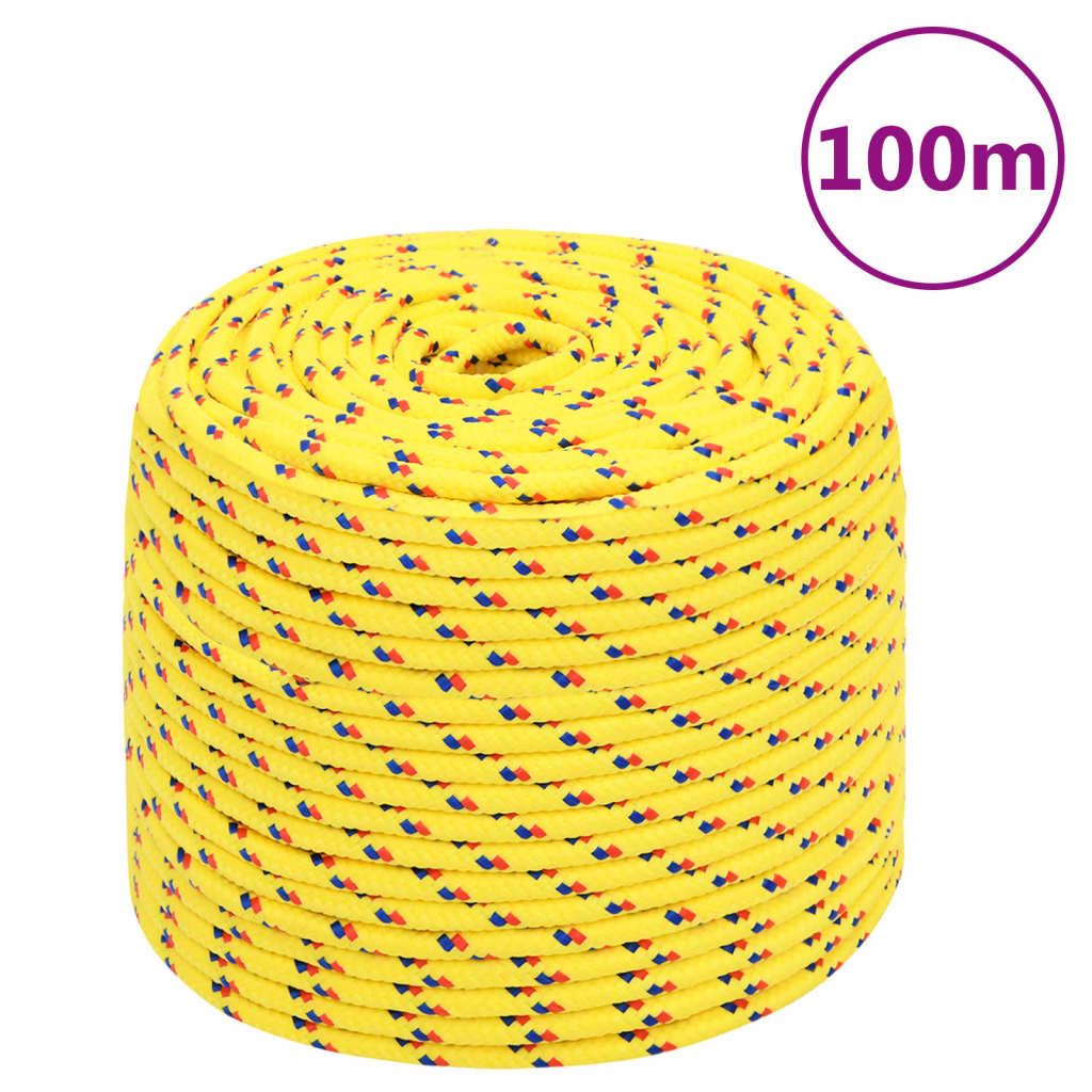 Boat Rope Yellow 8 Mm 100 M Polypropylene