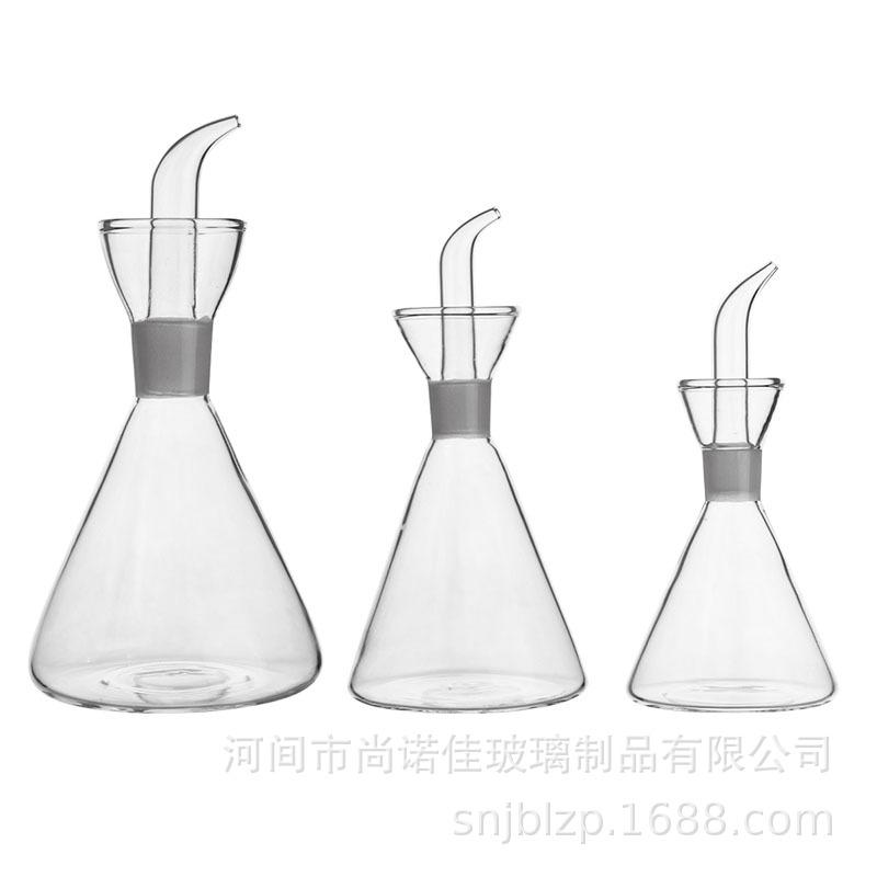 Großes Glas-Öl- und Essigflaschen-Set - Enthält Olivenöl- und Sojasaucenflaschen