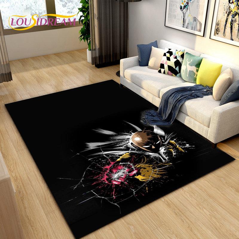 ONE PUNCH MAN, Anime Cartoon Area Rug,Carpets Rug for Living Room Bedroom Sofa Doormat Decoration,Kids Play Non-slip Floor Mat
