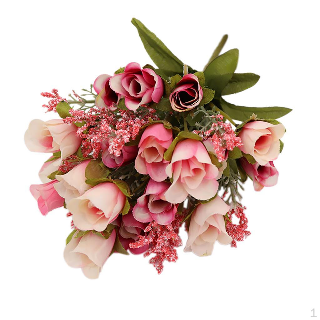 

Flowers Artificial Floral Rose Multicolor Wedding Party Decorations рожевий червоний колір