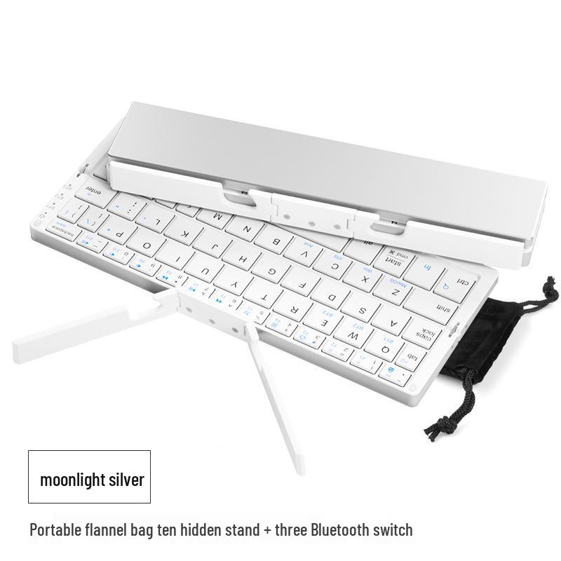 Hangshi HB199 Foldable Rechargeable Mini Keyboard for Mobile Phones & Computers