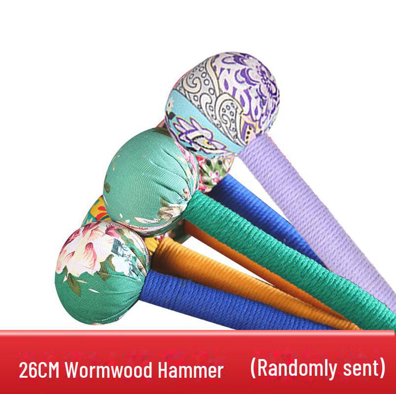 Wormwood Meridian Massage Hammer with Cassia Seed and Moxibustion Features
