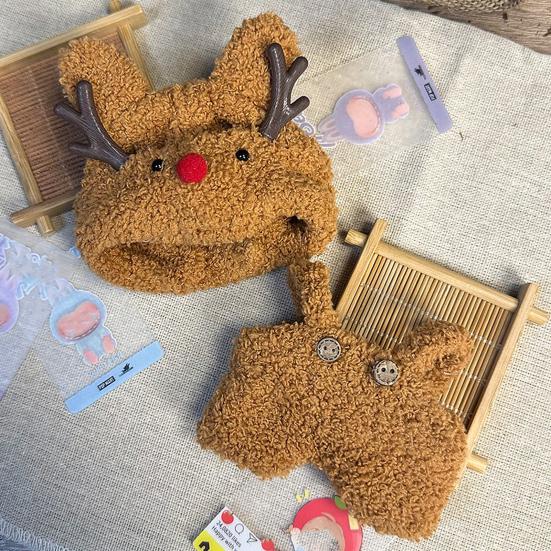 

Одежда для кукол для кукол 17 см Легко надевать Идеальная посадка Кукольный комбинезон со шляпой Наряд для быстрой смены Набор одежды для мини-кукол A