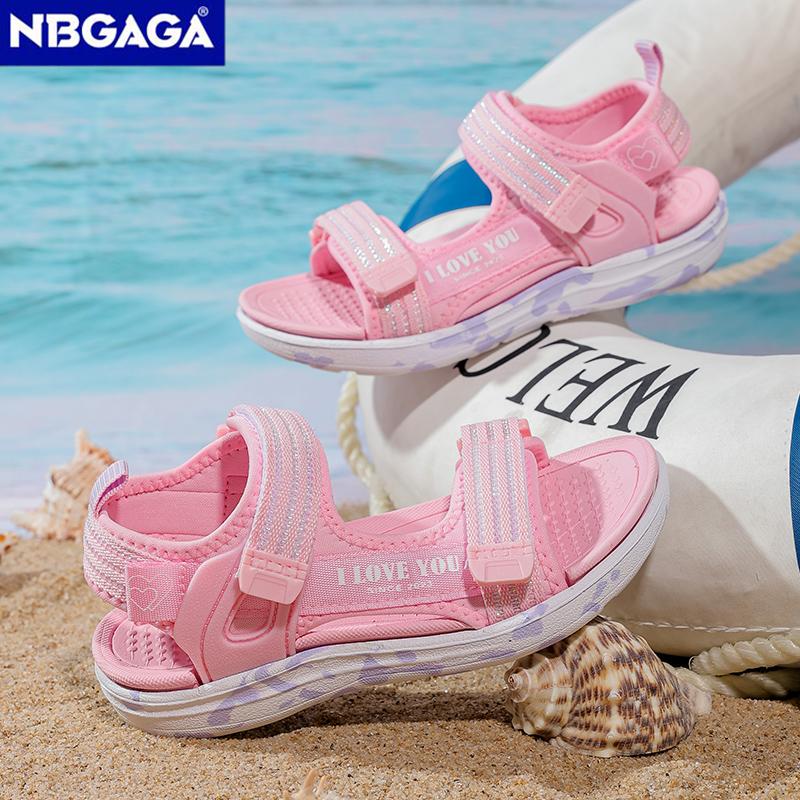2025 Spring Summer New Sandals Breathable Children's Girls Anti Slip Open Toe Sandals Outdoor Beach Shoes