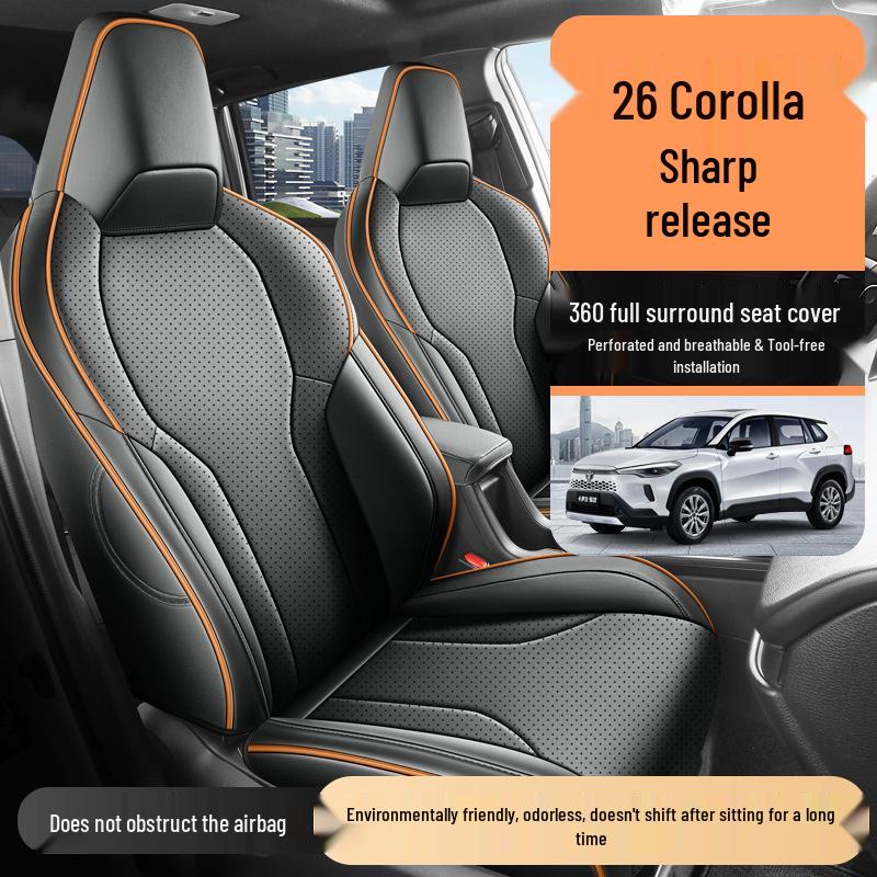 Toyota Corolla Ruifang Seat Covers: Universal, Year-Round Fit for 26 Models, Fully Enclosed Interior, Car Seat Cushions and Mat Covers.