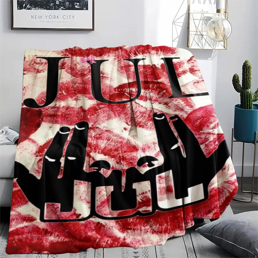 Jul C'Est Pas Des Lol Print Flannel Blanket, High Quality Comfortable for All Seasons, Home Decor, Warmth and Comfort, Perfect for Christmas Gifts56