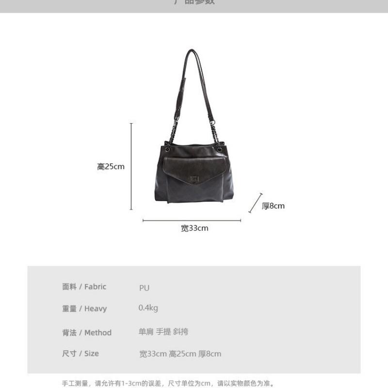 Retro mailman tote bag women's large-capacity new autumn and winter high-end niche commuting shoulder messenger bag