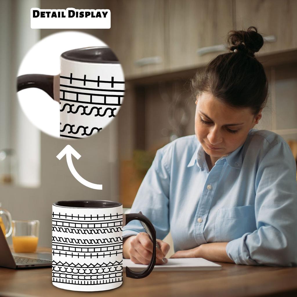 Creative New Ceramic Kitchen Fun Black Coffee Cup