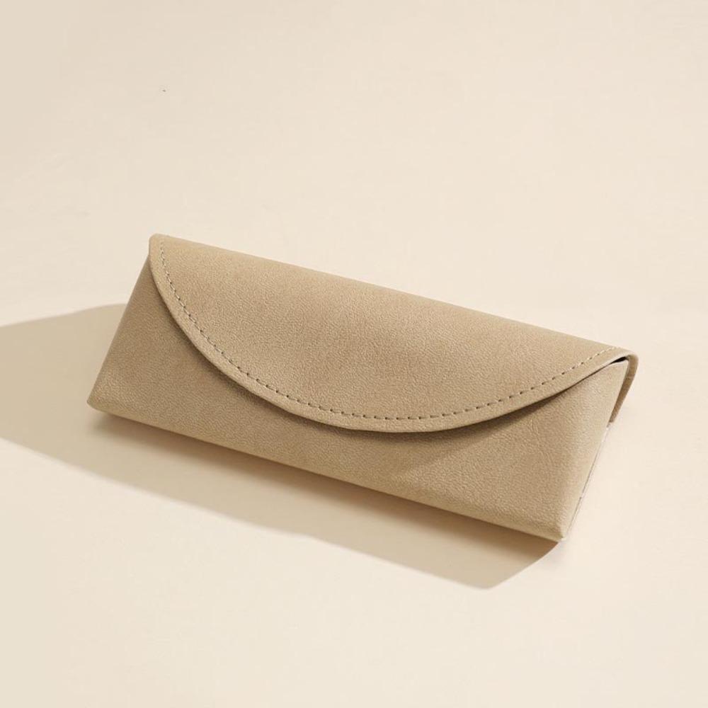 

PU Leather Reading Eyewear Case Flocking Myopia Glasses Case Eyewear Protector For Students жовтий