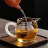 250ml Imitation Jade Handle Glass Tea Pitchers Fair Cup Tea Ceremony Tea Cup Chahai Kungfu Tea Set Accessories Coffee Pitcher