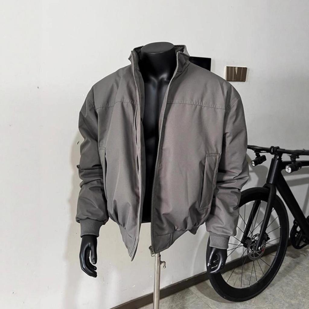 Three-proof Bomber Jacket Men's Spring and Autumn Tide Brand American Silhouette Regular Coach Stand-up Collar Baseball Jersey