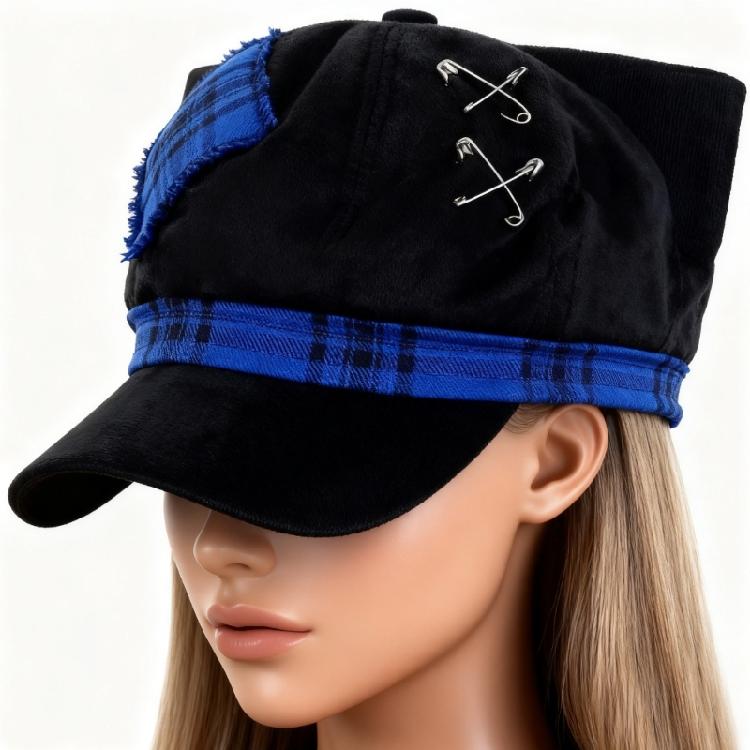 Punk Berets Kitten Ear Unisex Headwear Accessory for Women Men Cabbie Hat for Halloween Cosplay Party Outfit