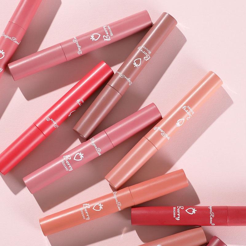 12 Colors Lasting Velvet Matte Lip Gloss Lip Glaze Moisturizing Lipstick Cosmetics Beauty Hydrating Waterproof Lip Makeup Tools