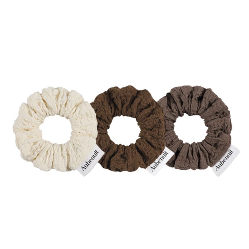 Aube Nuit Aube Nuit New Wrinkle Brownie Hair Scrunchie S