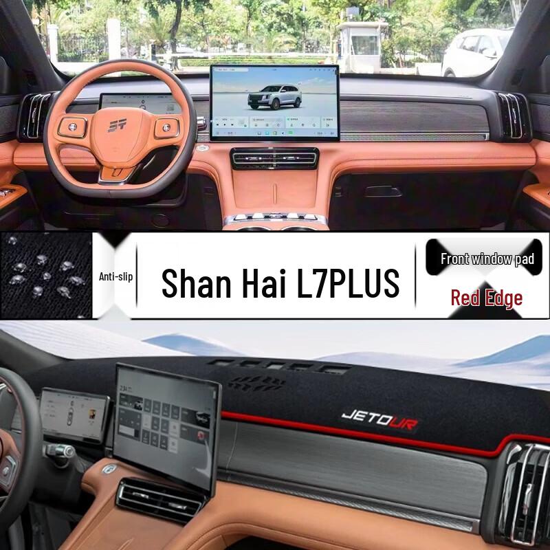 Shan Hai L7 PLUS Dashboard Sun Shade - Front Desk Mat and Center Console Sun Protection Cover