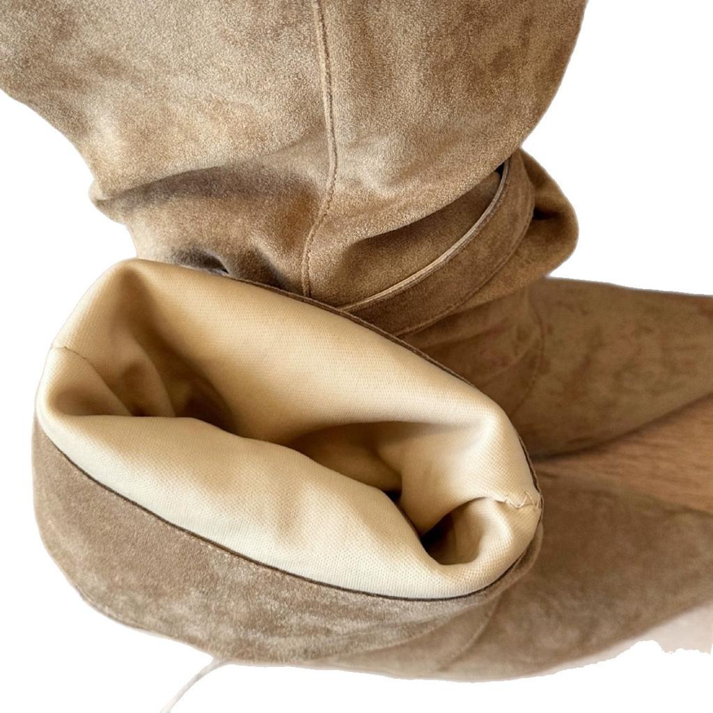 Retro pointed thin heel high heel short boots women's 2025 autumn and winter new fashion temperament wrinkled stacking boots Martin boots