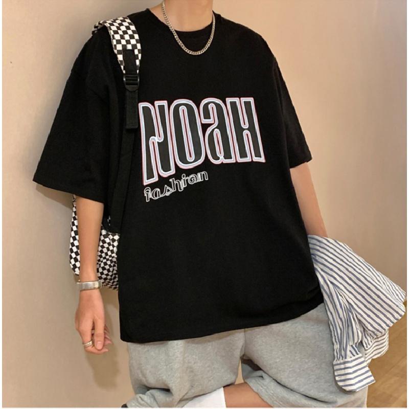 Männer Kurzarm T-Shirts Brief Grafik Druck Mode Halbe Hülse T-shirts Männer Kleidung Casual Tee Mann Sommer Koreanische Retro Tops für