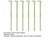 6 Pcs Plant Support Stakes Extendable Support Stakes Orchid Sticks with Ring Clips for Indoor Outdoor Plant Tomato Vegetables Monstera