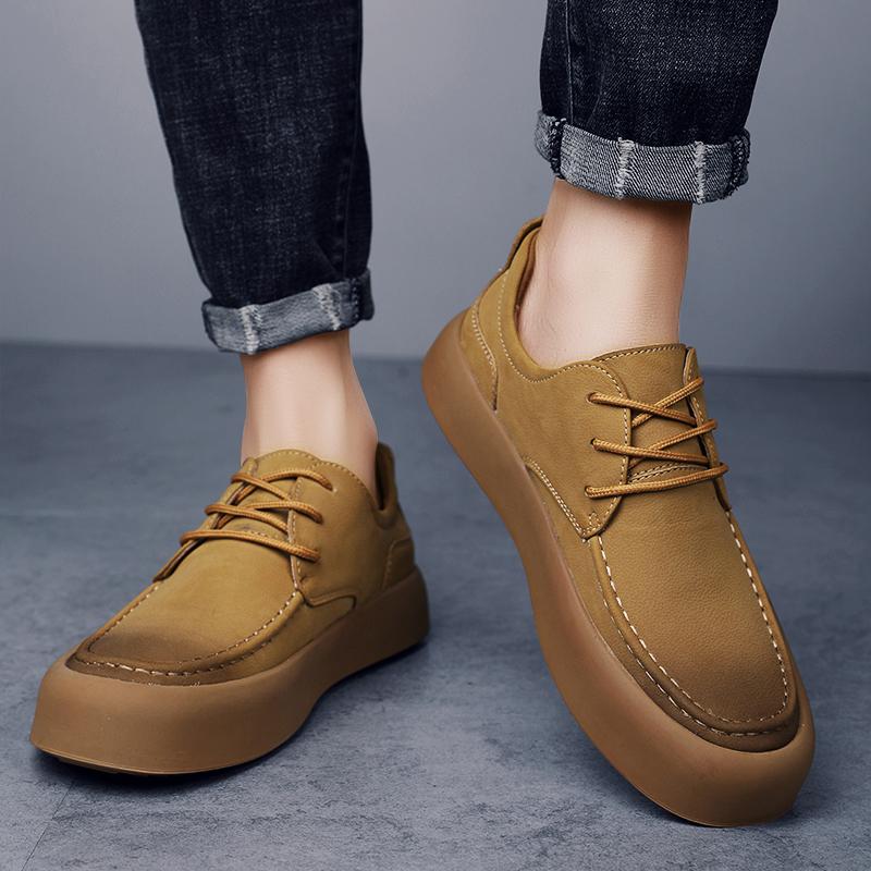 Fashion WAERTA New Arrival Sneakers Handmade Oxford Shoes Casual Shoes Versatile Men Genuine Leather Shoes Classic Man Business Sneakers