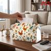 2D Flat 1pc, Tissue Box. Chicken Flower Pattern Napkin Dispenser, Reusable, Daily Desktop Tissue Organizer, Suitable for Kitchen Living Room Bedroom B