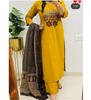 Indian Women Designer Kurta Pant Dupatta Set Indian Bollywood Top Tunic Kurti Salwar Suit